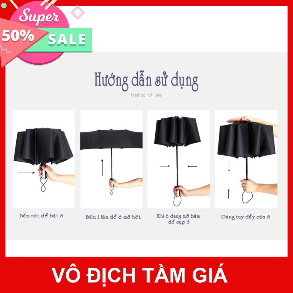Ô Dù Đi Mưa Mở Nút Tự Động T2 chuyên sỉ sll