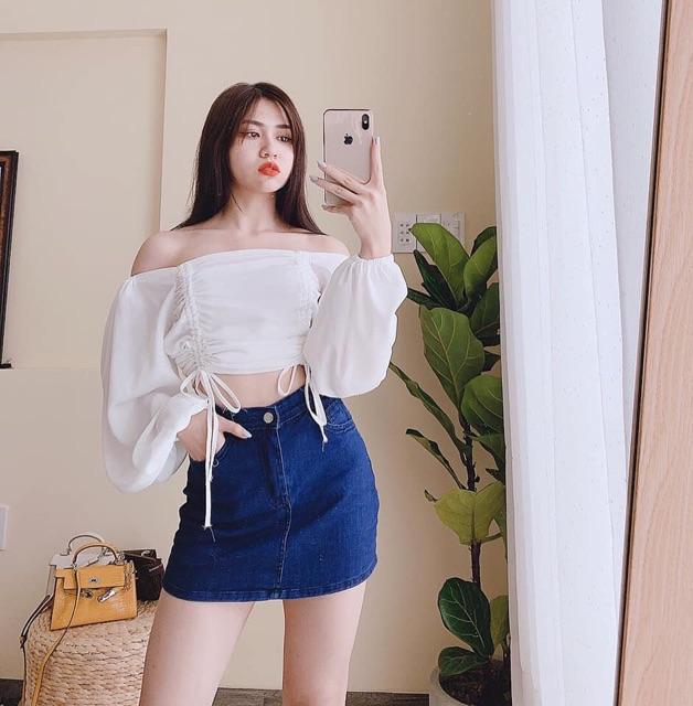 Quần váy jean đậm/ nhạt - hình thật sp