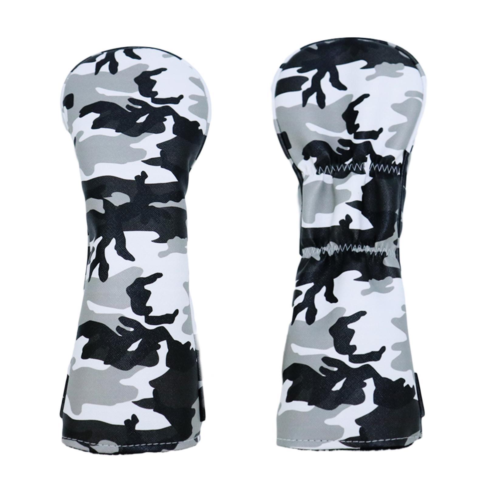 3pcs Golf Head Covers Driver Fairway Wood Hybrid Cover with Number Tag