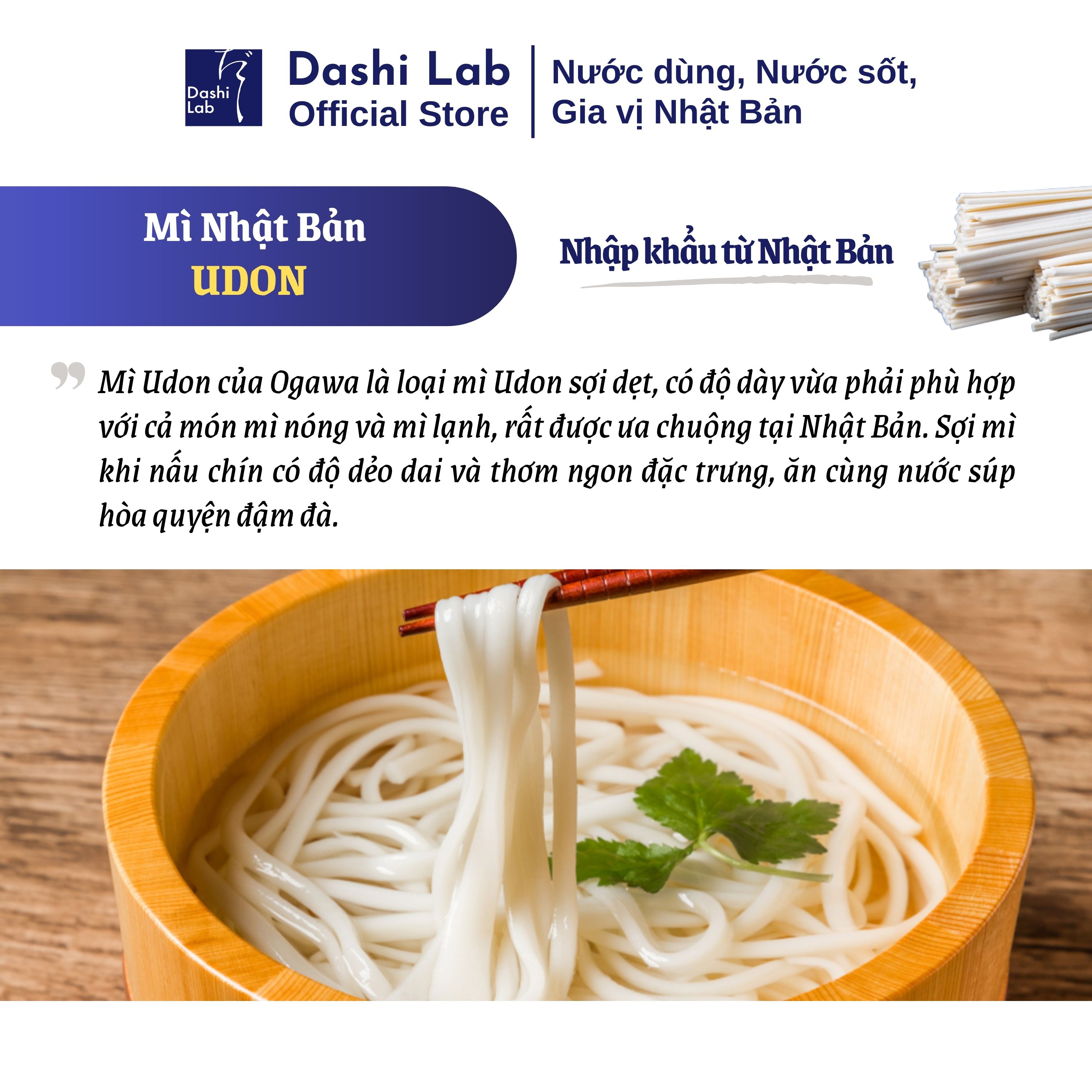 Combo Mì Udon Và Nước Sốt Kabayaki DASHI LAB Vị Ngon Nhật Bản Đậm Đà Khó Cưỡng