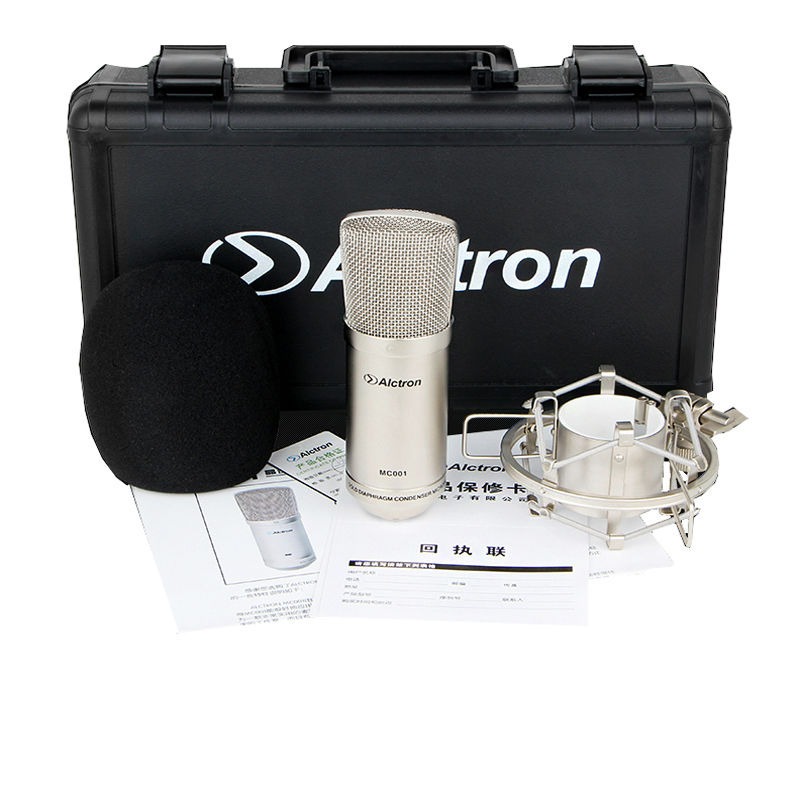 Microphone Thu Âm Condenser Alctron MC001 (Bạc) - Hàng Chính Hãng