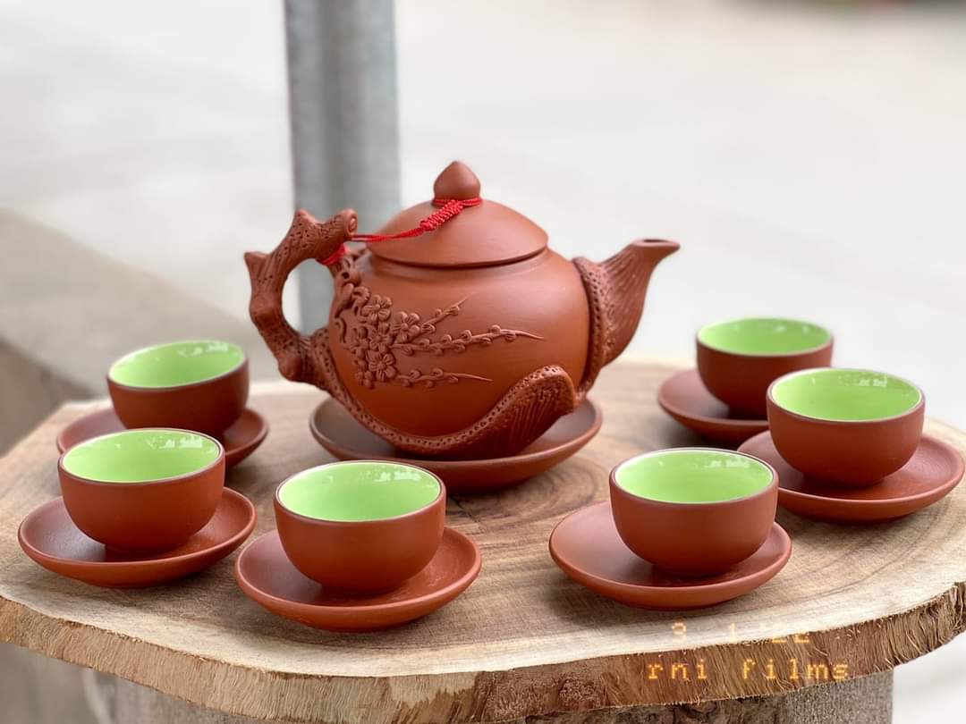 Bộ Trà Đắp Hoa Đào