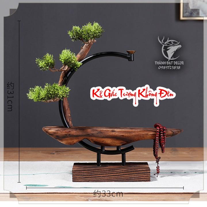Kệ Gỗ Đặt Tượng Trang Trí , Có Thể Đốt Trầm Hương, Quà Tặng Tân Gia Khai Trương Sinh Nhật Trang Trí Thờ Cúng