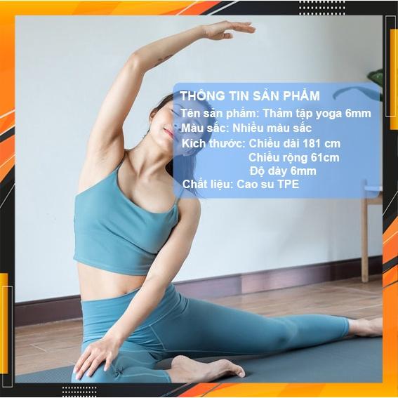 Thảm Tập Yoga Định Tuyến TPE cao cấp tặng kèm túi đựng - Thảm yoga chống trượt