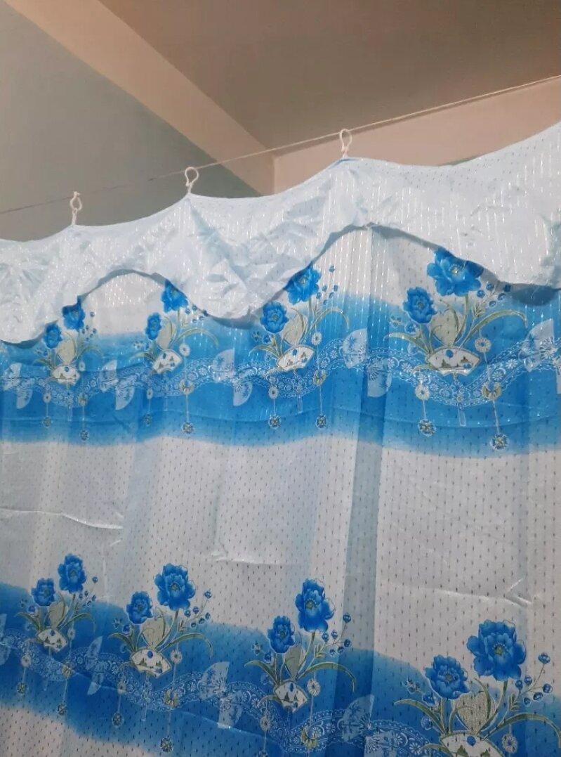 Rèm ngăn phòng ngủ phòng khách nhà tắm chất liệu gấm sao dày mềm mịn đẹp kích thước ngang 2m5 cao 1m8.