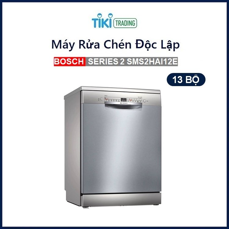 Máy Rửa Chén Độc Lập Bosch HMH.SMS2HAI12E (Series 2) - 13 Bộ Chén Đĩa - 6 Chương Trình Rửa - Hàng Chính Hãng