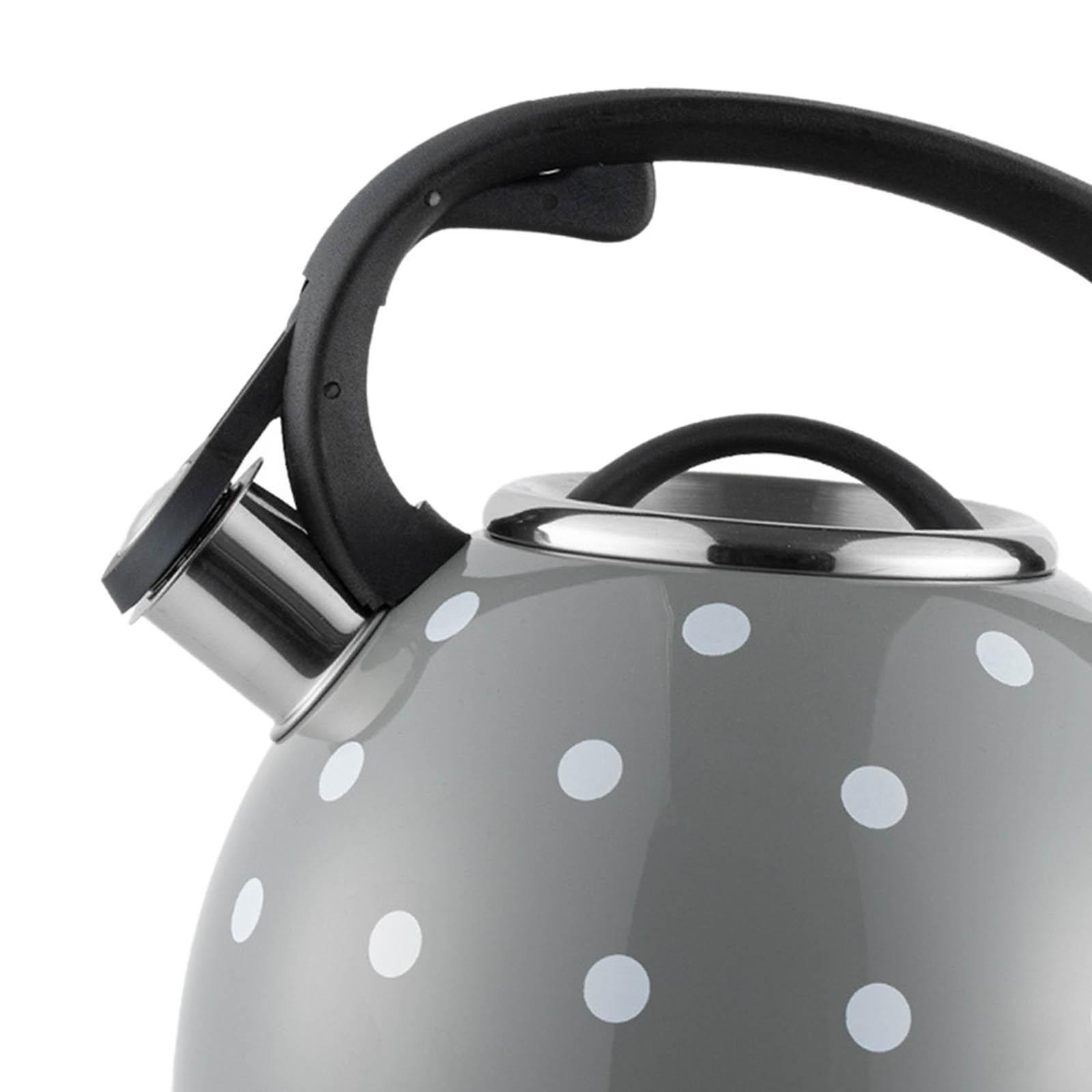 Whistling Kettle with Heat Resistant Handle Hiking Teapot for Boiling Coffee