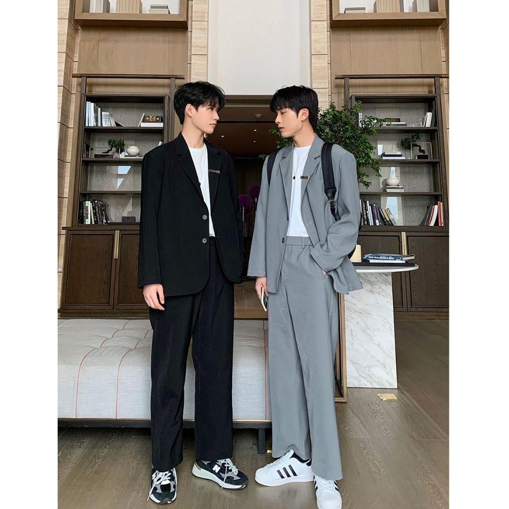 Set Blazer Nam, Áo Blazer Kèm Quần Âu Nam phong cách Hàn Quốc TILAA FASHION SBD001