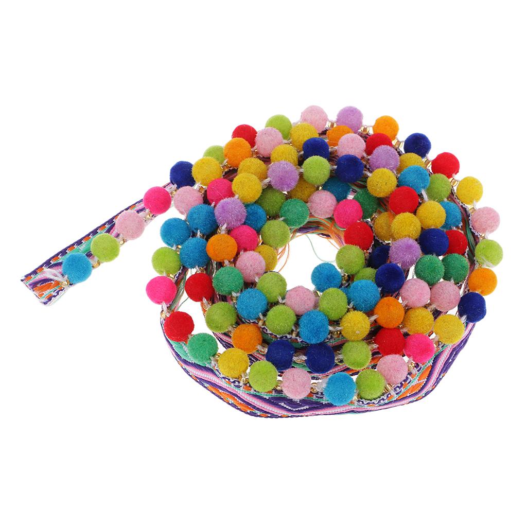 Beaded Pom Pom Bobble Trim Ball Tassel Braid Fringe Jacquard Ribbon Craft
