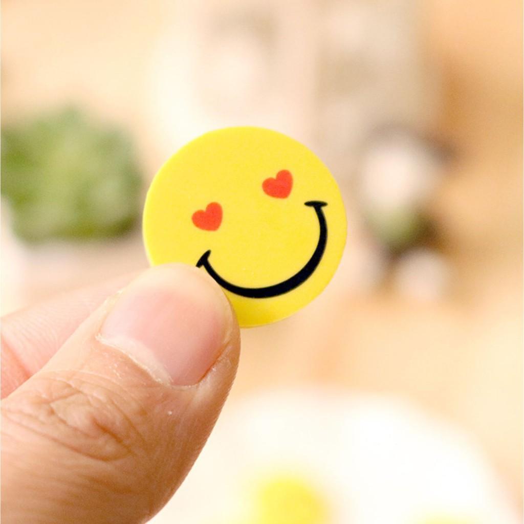 Bộ cục tẩy hình EMOJI cực dễ thương - Cục gôm tẩy bút chì cho bé Wbig size