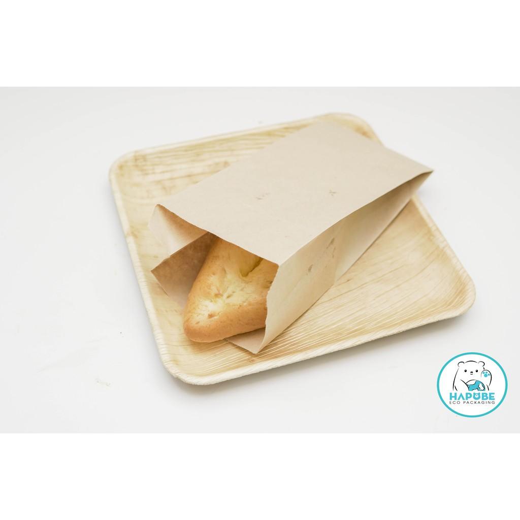 100 túi giấy kraft nhật đựng bánh mỳ S2 KN70 8,5x4x25cm