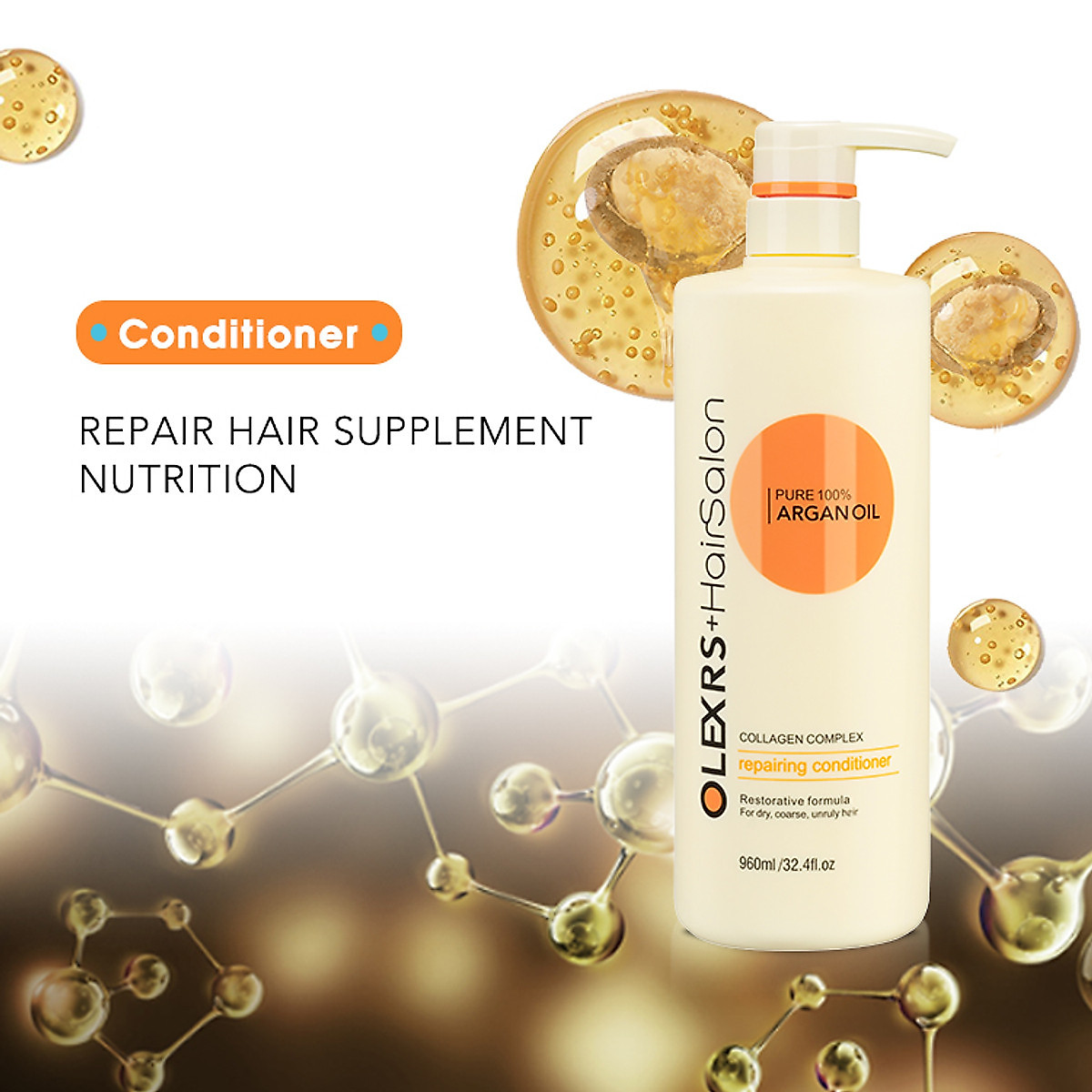 Dầu gội xả ***Olexrs*** Hair Salon 960ml, phục hồi ngừa rụng kích mọc tóc *MỀM MƯỢT* NGĂN GÃY RỤNG MỌC TÓC