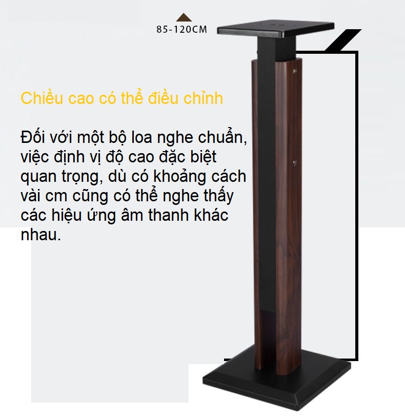 Chân Loa gỗ có thể điều chỉnh chiều cao, Chân đỡ loa