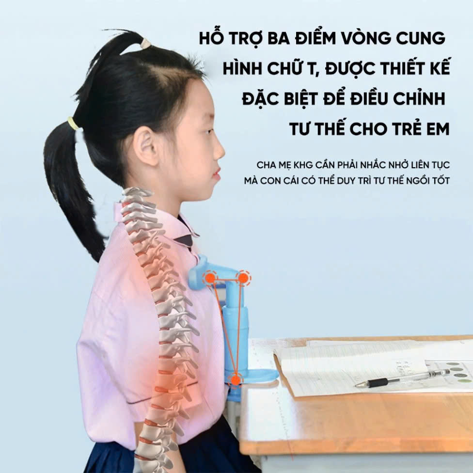 Giá Đỡ Chống Cằm Chống Cận Thị, Dụng Cụ Chống Gù – Luyện Chữ Cho Học Sinh Chính Hãng hạn chế gù lưng cho bé - Có nhiều nấc chiều cao để lựa chọn - Nhựa an toàn cho trẻ em DỤNG CỤ HỌC SINH KHÁC