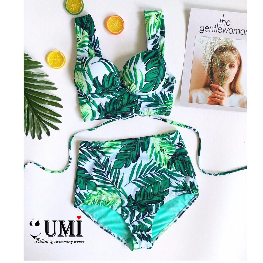 BIKINI ÁO HOA + VÁY HOẶC QUẦN CẠP CAO NHIỀU MÀU SẮC BIKINI UMI