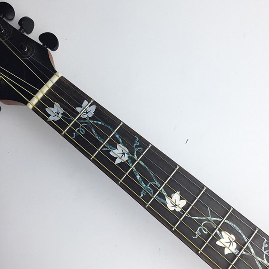 Baoblade Fretboard Dấu Miếng Dán Tường cho Điện Dân Gian Đàn Guitar-Mây Hoa