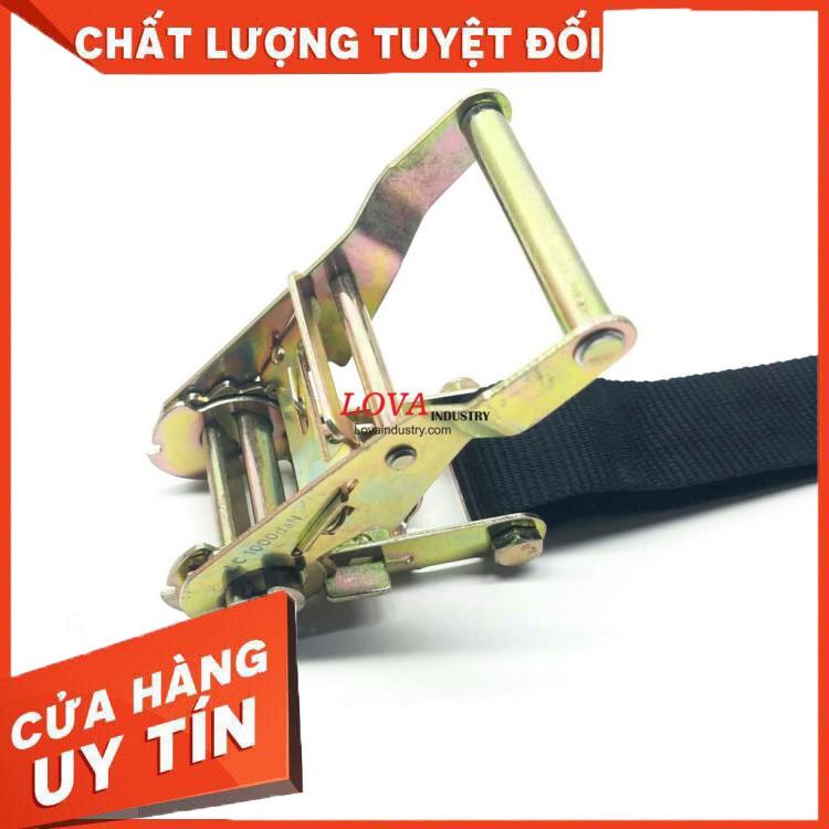Dây cảo chằng hàng Dài 6 mét Bản 38mm – 2000kg móc J 2 TẤN - CÁP THÉP THÁI BÌNH VINA