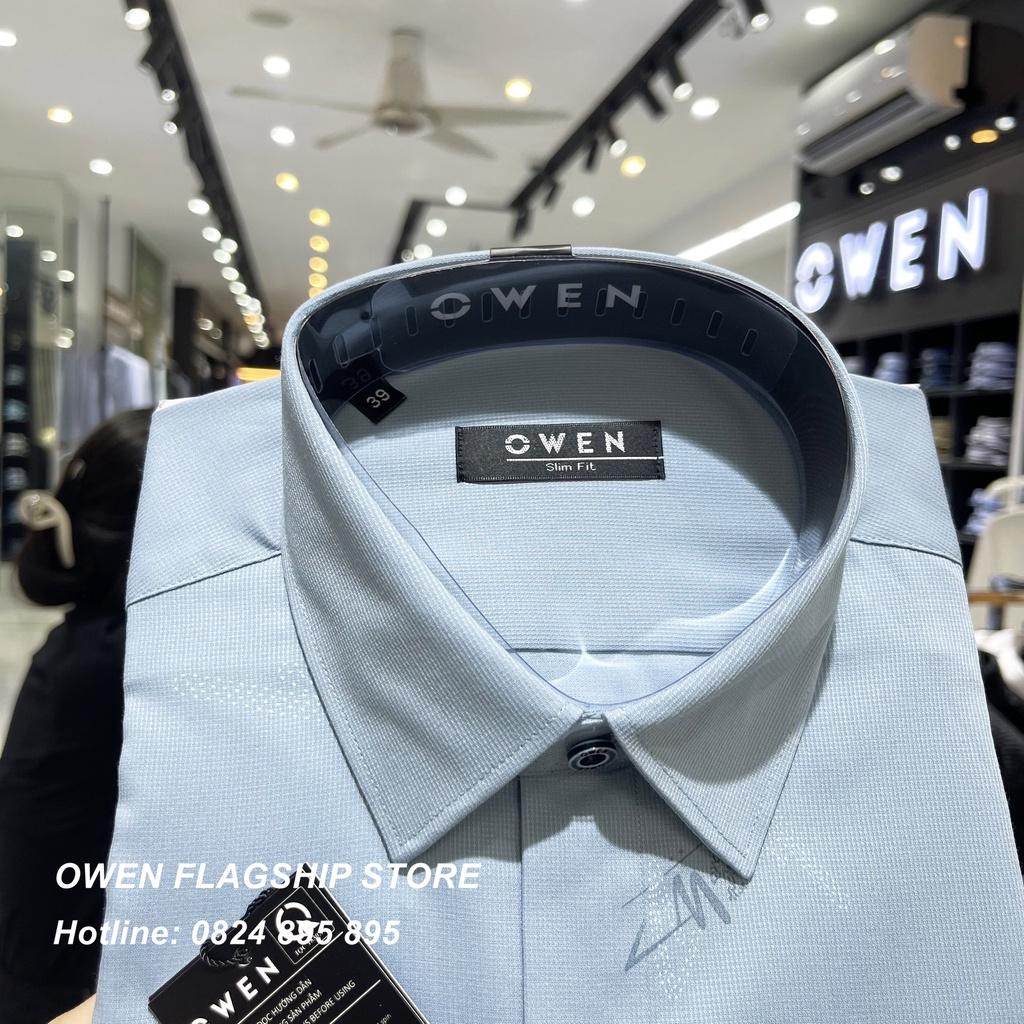 Áo Sơ mi Owen nam dài tay dáng Slimfit sợi Tre mềm mịn mát Mã AS220926D
