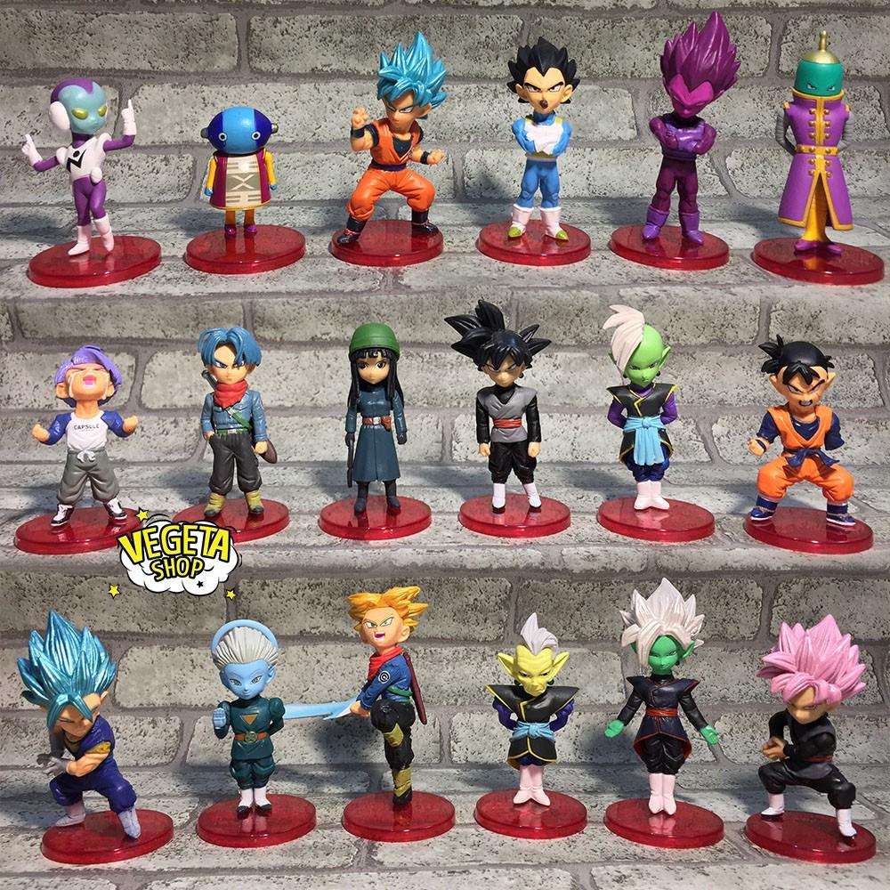 Mô hình Dragon ball Super - 18 mẫu WCF tự chọn - Goku Gohan Trunks Vegeta Zamasu Rose Black Zeno Vegeto Mai - Cao 8cm