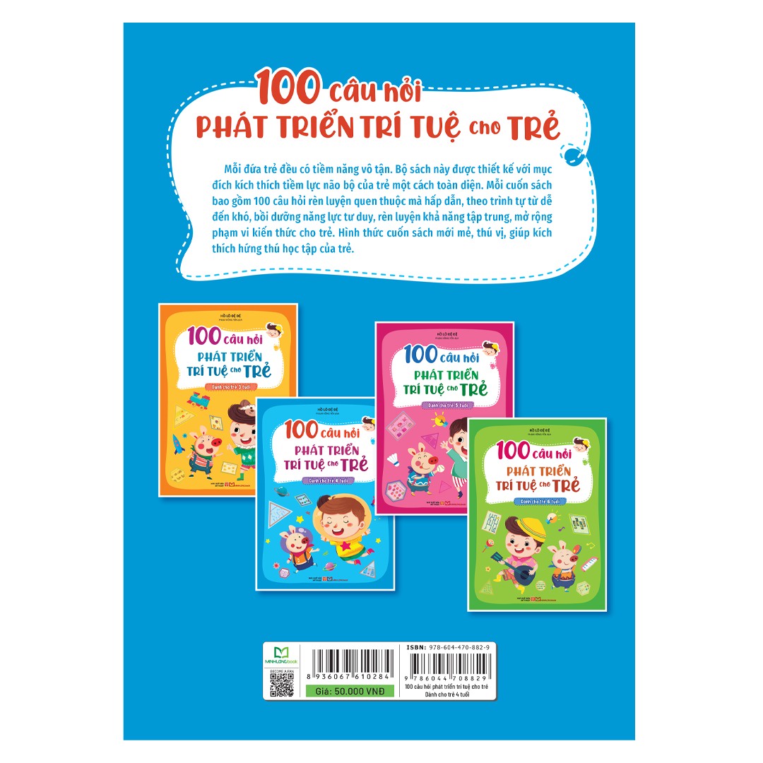 100 câu hỏi phát triển trí tuệ cho trẻ - Dành cho trẻ 4 tuổi B50