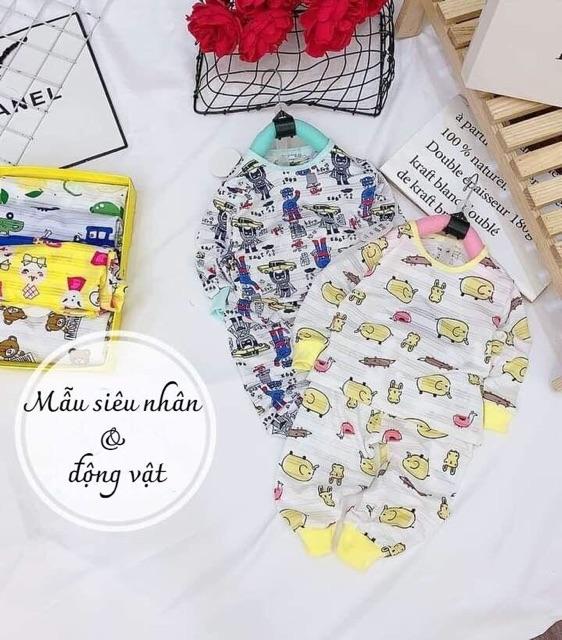 Bộ dài tay chất giấy thái cho bé trai và bé gái từ sơ sinh đến 18kg