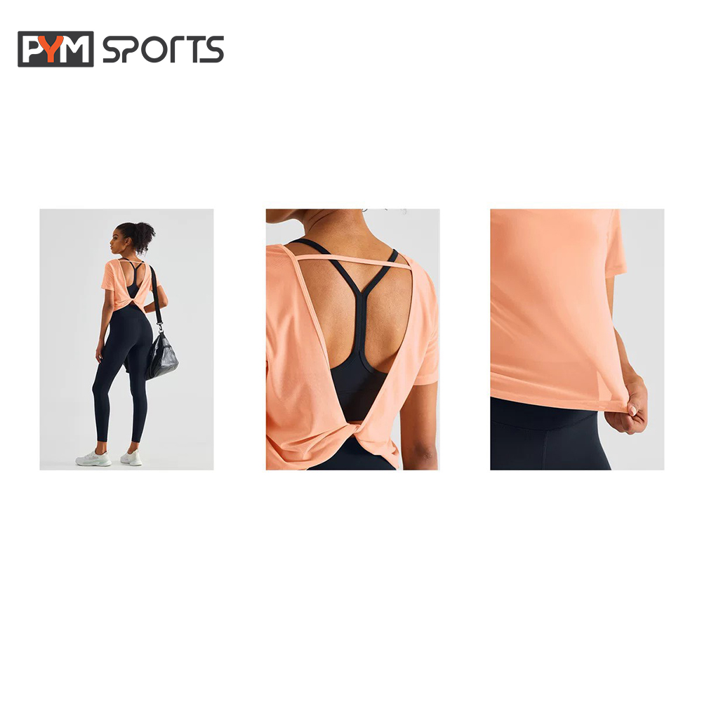 Hình ảnh Áo tanktop chéo lưng mặc tập gym - tập yoga PYM SPORT - PYMTT013 thoáng mát, thoải mái