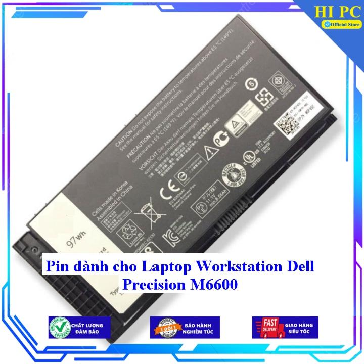 Pin dành cho Laptop Workstation Dell Precision M6600 M6700 - Hàng Nhập Khẩu