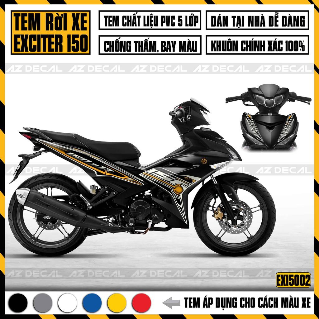 Tem Rời Dán Xe Exciter 150 Mẫu Text 150 ZR | EX15002 | Decal Xe Ex150 Chất Liệu PVC Cao Cấp, Dễ Dán Tại Nhà