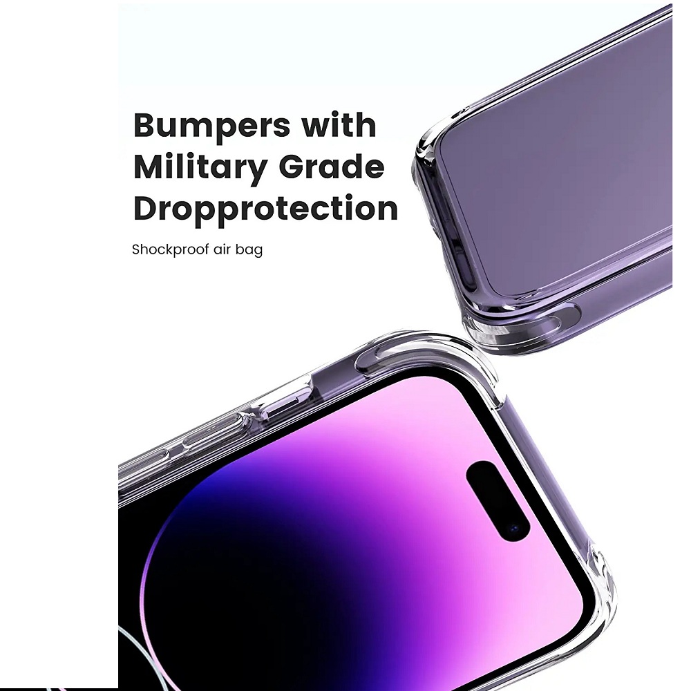 Ốp lưng chống sốc cho iPhone 14 Pro Likgus Crashproof giúp chống chịu mọi va đập - hàng nhập khẩu