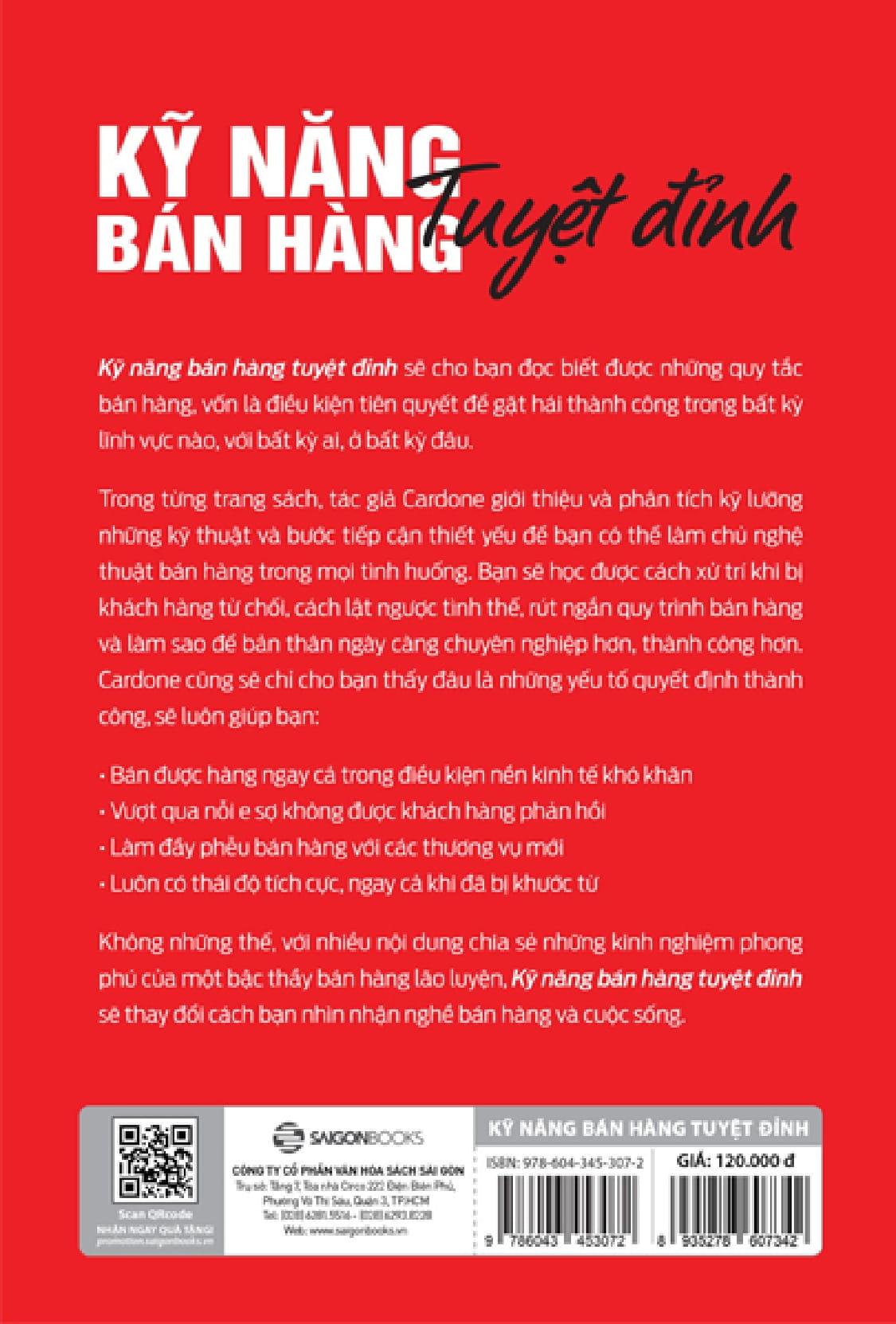 Kỹ Năng Bán Hàng Tuyệt Đỉnh (Tái Bản 2022)