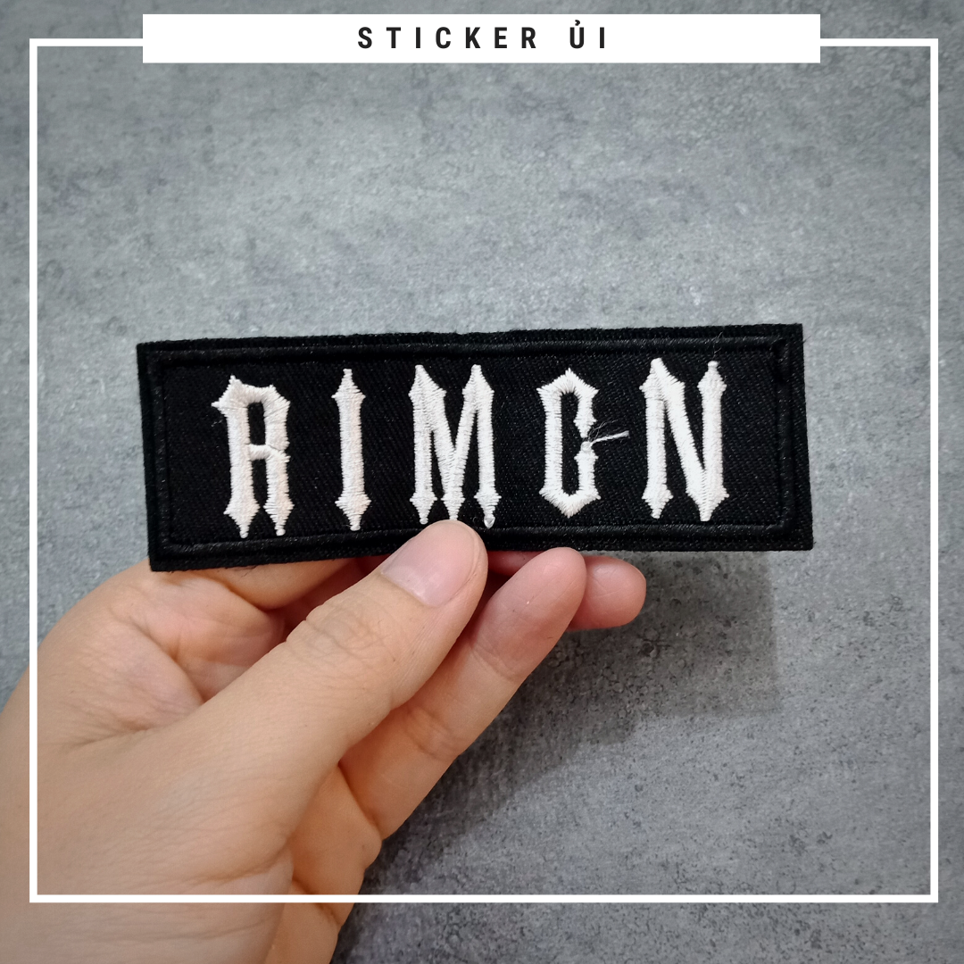 Phụ kiện trang trí áo thun tay lỡ unisex: Logo Sticker Patch Ủi Quần Áo, BALO, quần jogger chuẩn local brand streetstyle