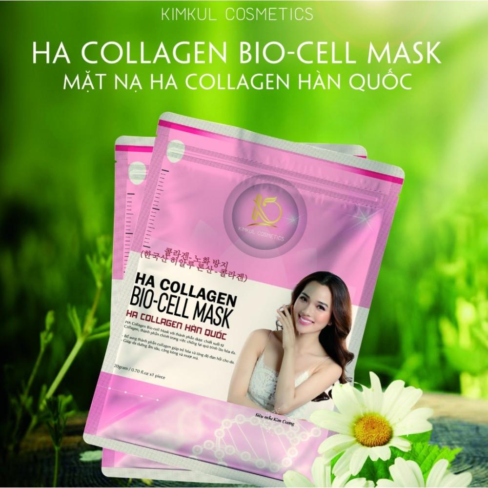 Mặt nạ Collagen Hàn Quốc KimKul HA Collagen Bio-Cell Mask trắng da ngừa mụn chống lão hóa