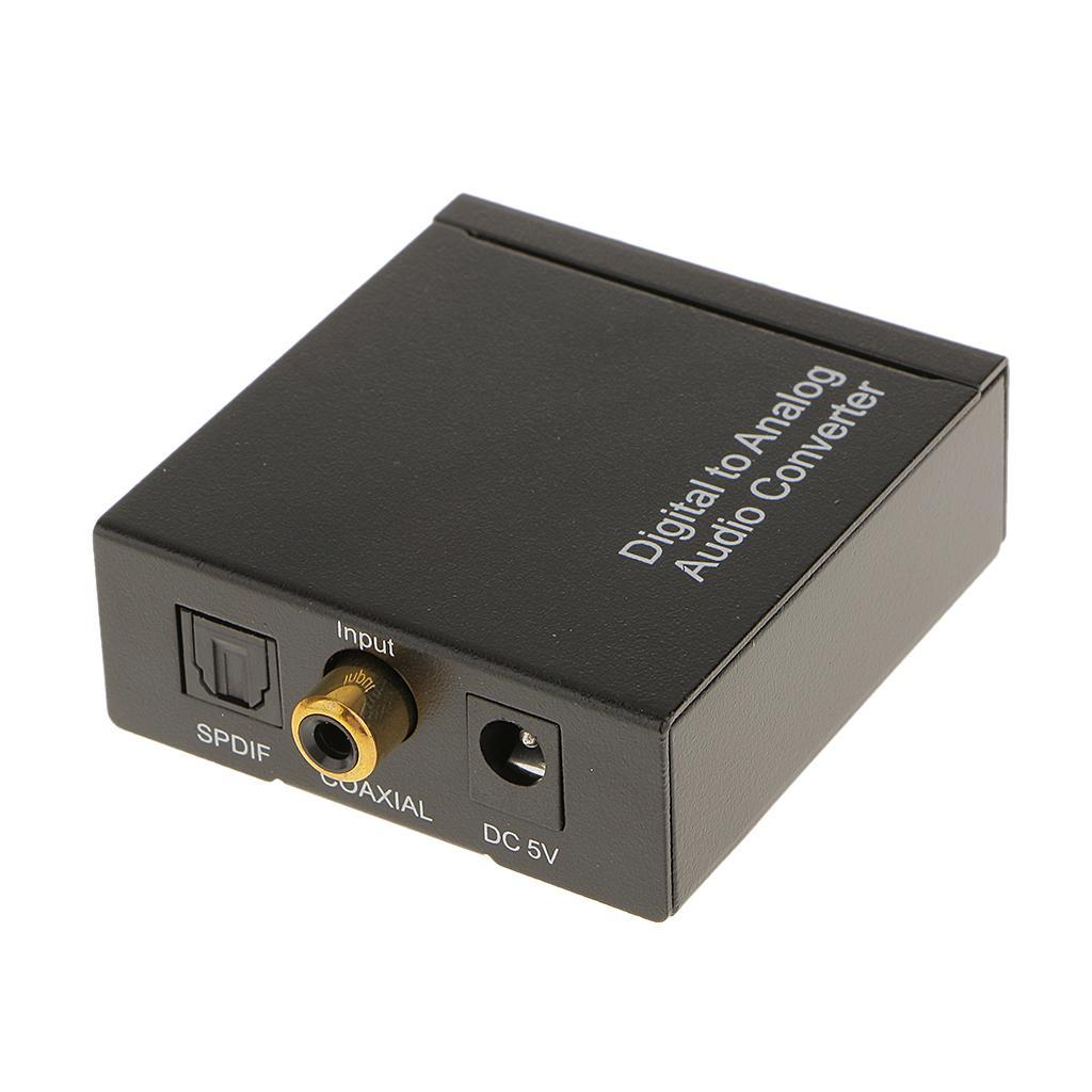 Digital Coaxial Toslink Optical Analog L / R Audio Converter Adapter