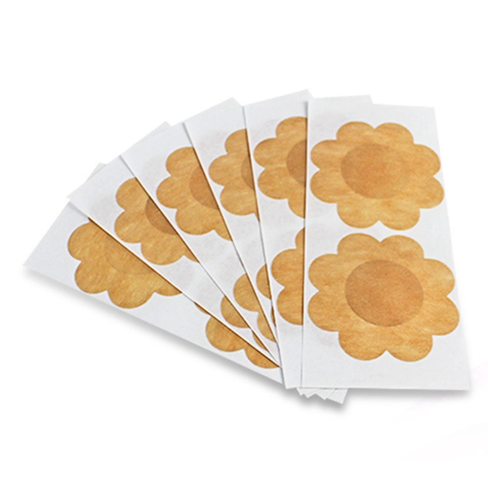 20 Pieces Nipples Cover  Pasties Disposable Pad for Anniversary Khaki