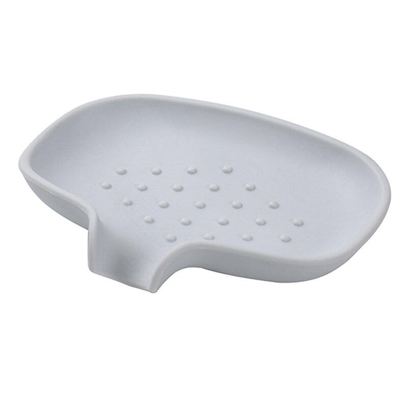 Silicone Soap Box Drain Soap Holder Box Shower Soap Holder Sponge Storage Plate Tray Bathroom Supplies Kitchen Drain Rack