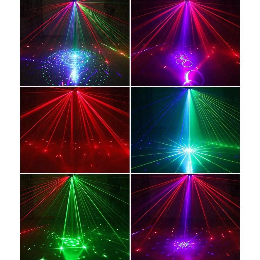 Đèn Laser 9 mắt nháy theo nhạc cao cấp| Đèn Laser Phòng Bay Vũ Trường Karaoke