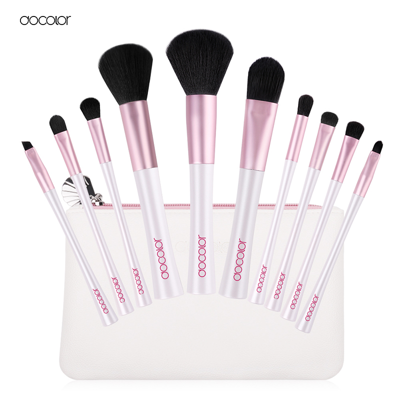 Bộ Cọ Trang Điểm Docolor 10 Pieces Mermaid Makeup Brush Set