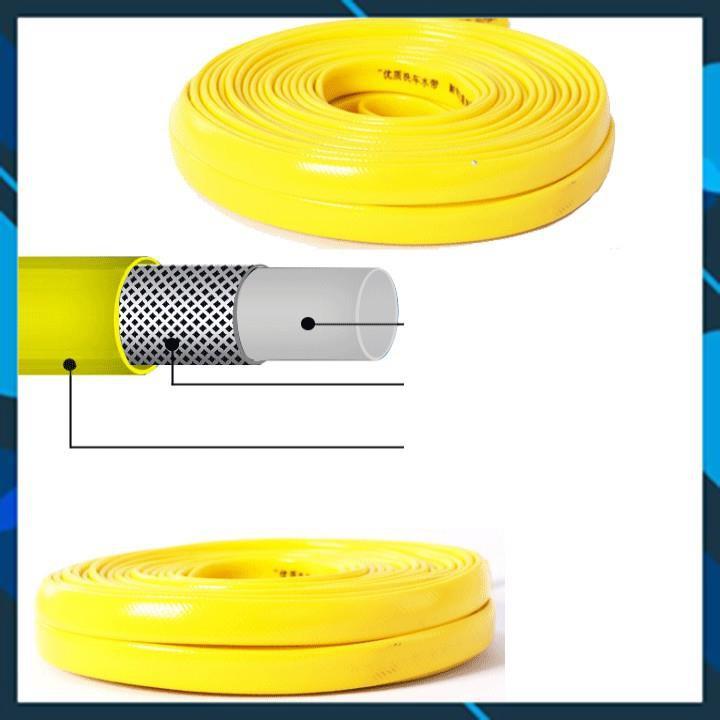Vòi Xịt️ Bộ dây vòi xịt nước rửa xe,tưới cây , loại 7m,10m 206587 đầu đồng,cút đồng+ móc khoá