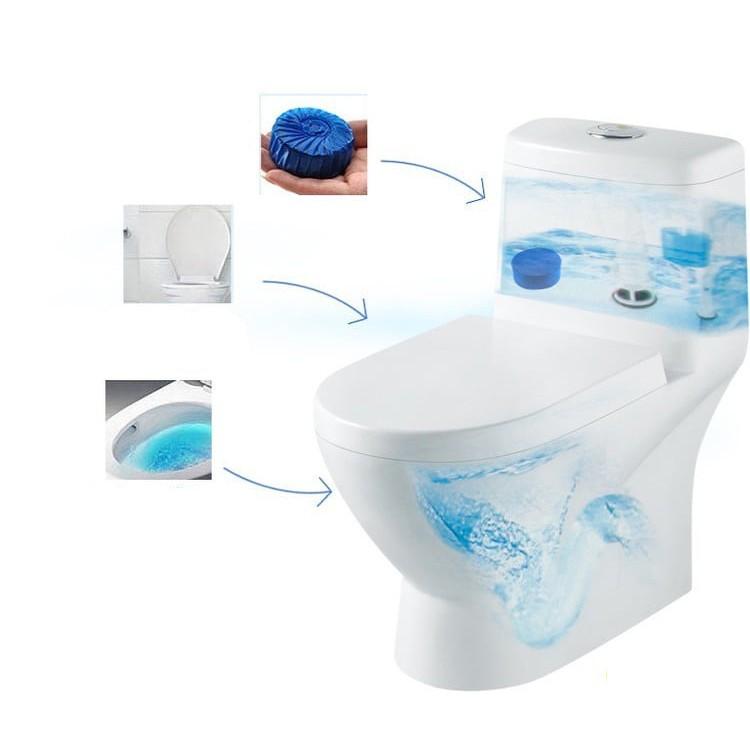 Bộ 10 Viên Khử Mùi Tẩy Bồn Cầu Thế Hệ Mới - Viên Thả Toilet Diệt Khuẩn, Tẩy Sạch Vệ Sinh Vết Bám Bẩn