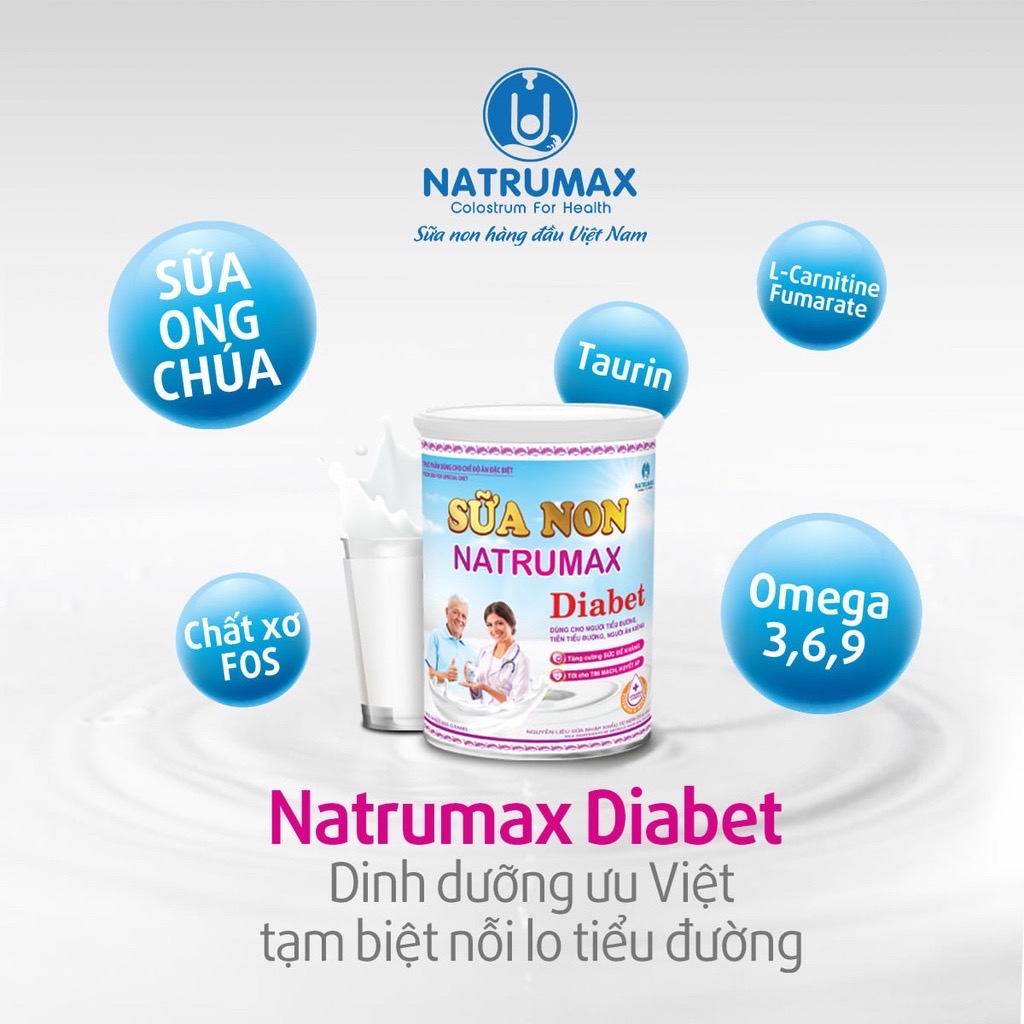 SỮA NON NATRUMAX DIABET 800 Gram dành cho người ăn kiêng - tiểu đường