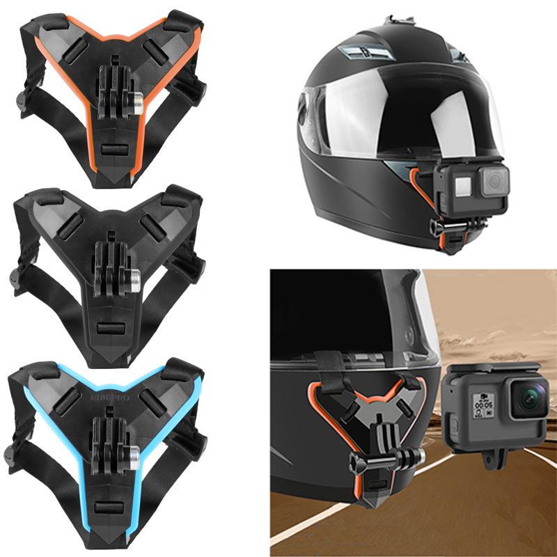 Mũ bảo hiểm xe máy Chin đứng giá treo cho GoPro Hero 5/6/7 Camera thể thao hành động Full Face Holders