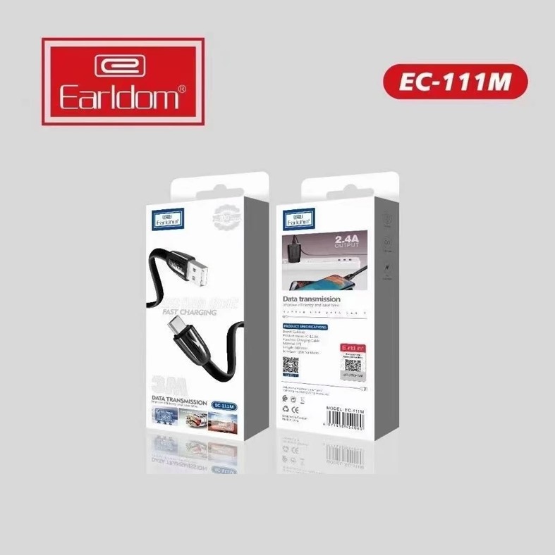 Cáp Sạc 3m Earldom EC – 111 dành cho điện thoại