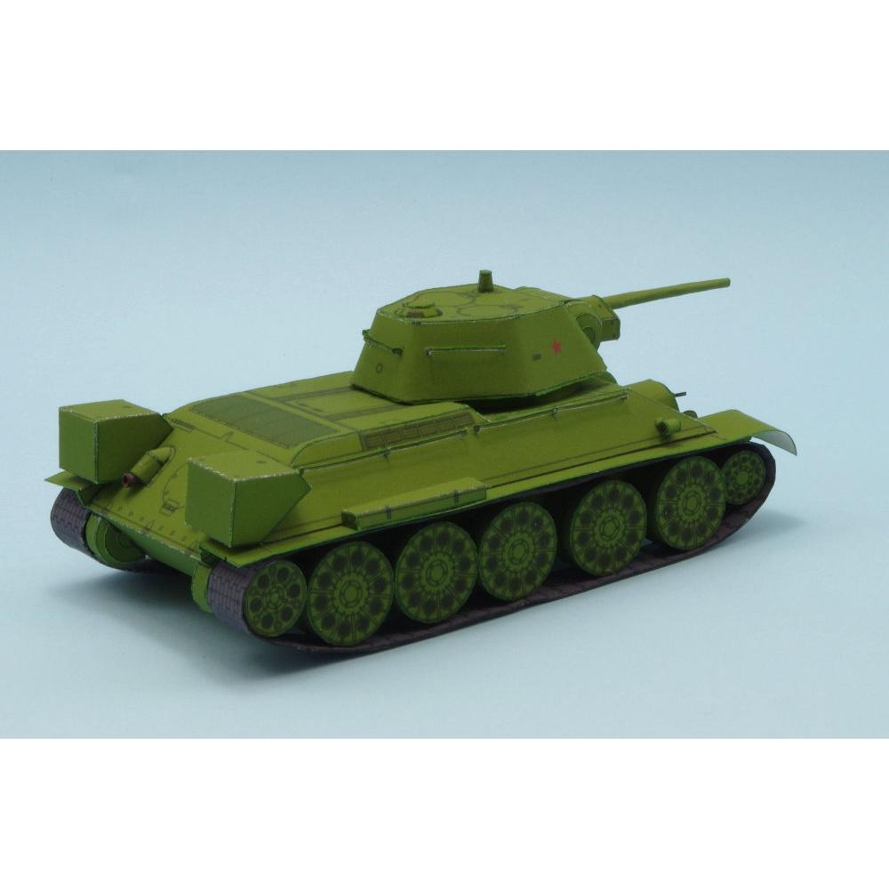 Mô hình giấy xe tank T-34-76 Model 1943 tỉ lệ 1/72