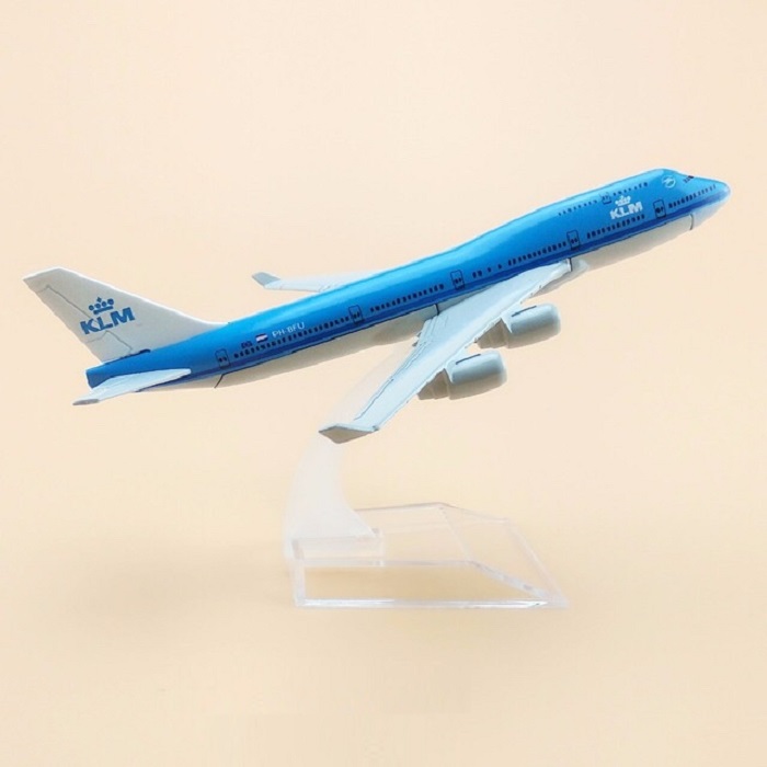 Mô hình máy bay tĩnh B747 KLM 16cm Hà Lan