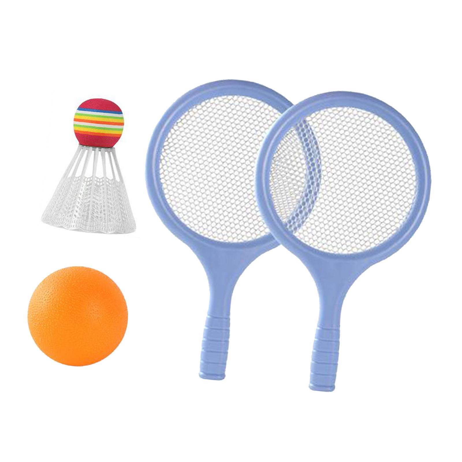 Kids Badminton Tennis Set Badminton Racket with Ball and Badminton Shuttlecock, Double Sports Durable Tennis Racquets Set for Boys, Girls