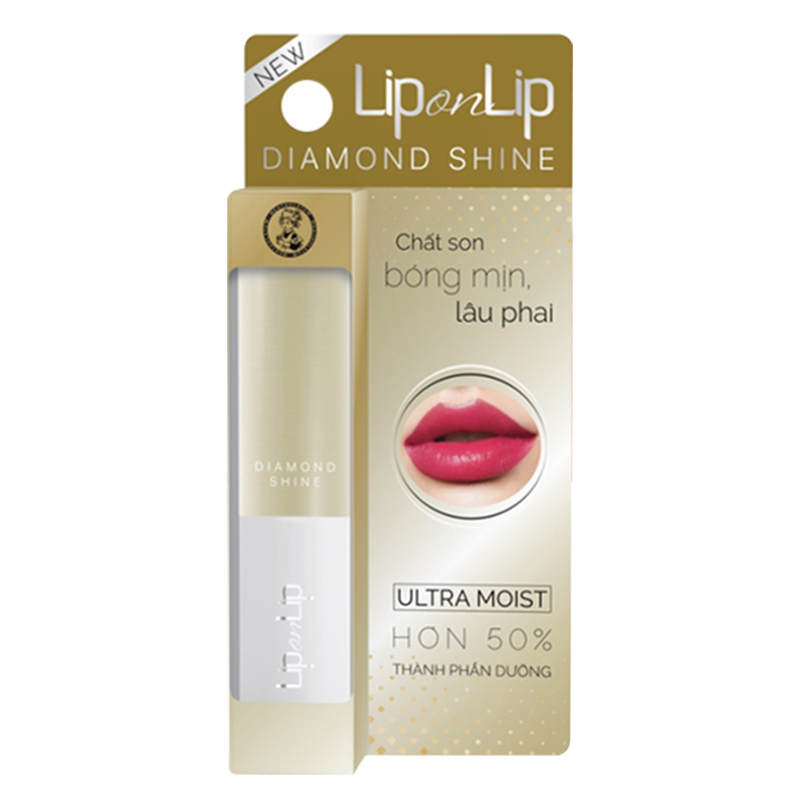 Son Nhũ Trang Điểm Dưỡng Tối Ưu Lip On Lip Diamond Shine 2.2g