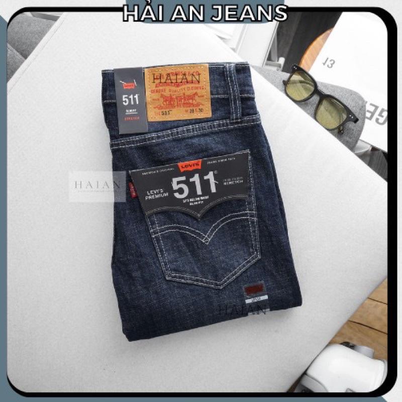 Quần jean nam dài xanh ánh rêu Quần bò nam đẹp Ống đứng cao cấp thời trang vnxk Jeans co dãn HAIAN JEAN