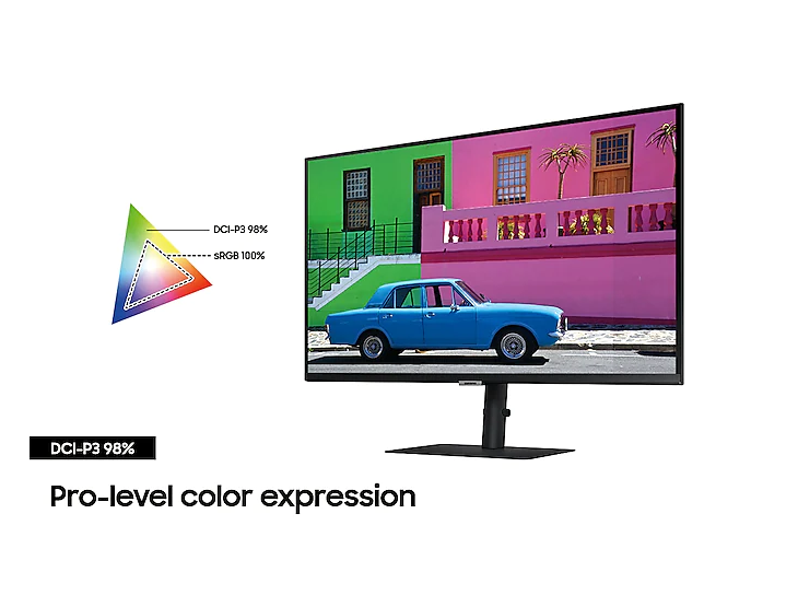 Màn hình đồ họa Samsung ViewFinity S8 UHD LS32B800PXEXXV( 32 inch ( 3,840 x 2,160 ) IPS / 60Hz / 5ms / Display Port / HDMI / USB Hub / USB - C Charging 90W ) - Hàng Chính Hãng