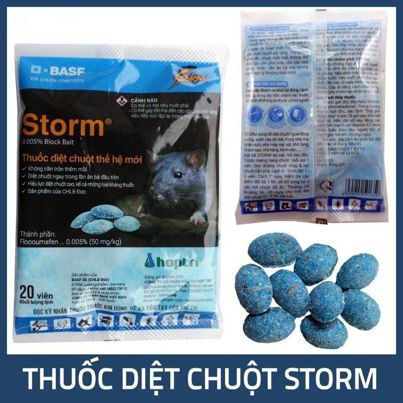 Thuốc diệt chuột storm gói 20 viên