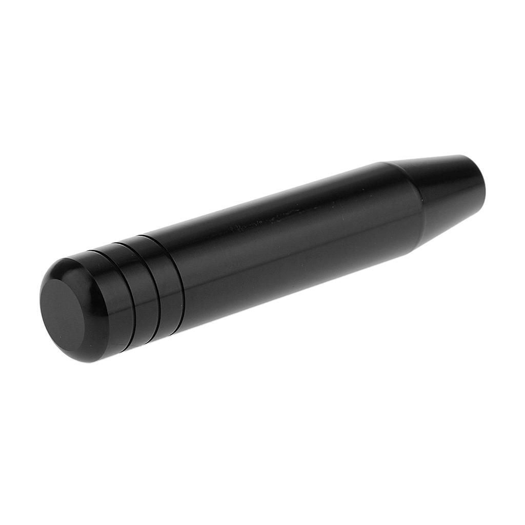 Black-18cm Straight Universal Manual Car Gear Shift Knob Aluminum Racing